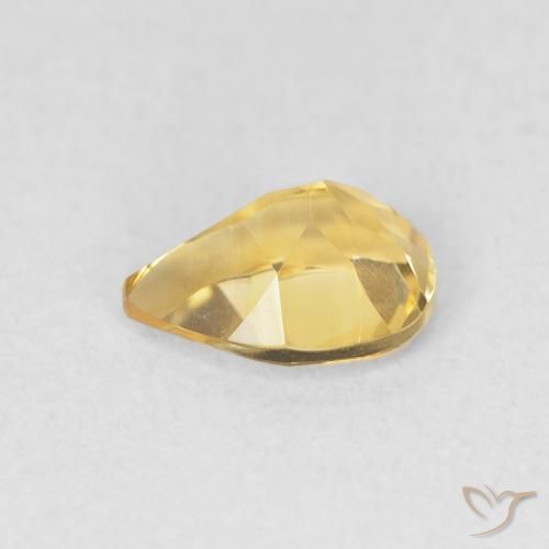 Citrino Dorato naturale da 0.70 ct, Forma a pera, VVS
