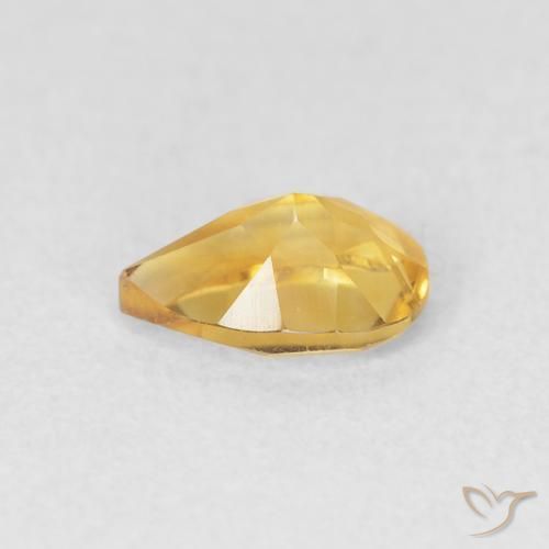 Citrino Dorato naturale da 0.67 ct, Forma a pera, VVS