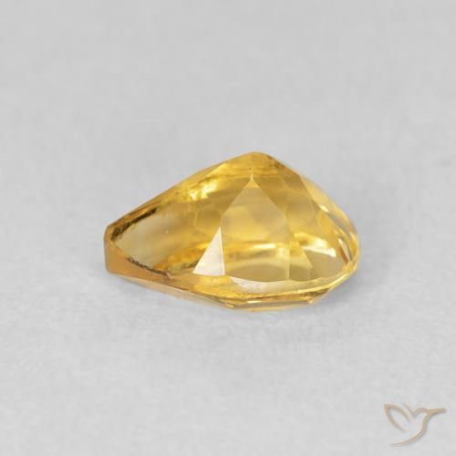 Citrino Dorato naturale da 0.76 ct, Forma a pera, VVS
