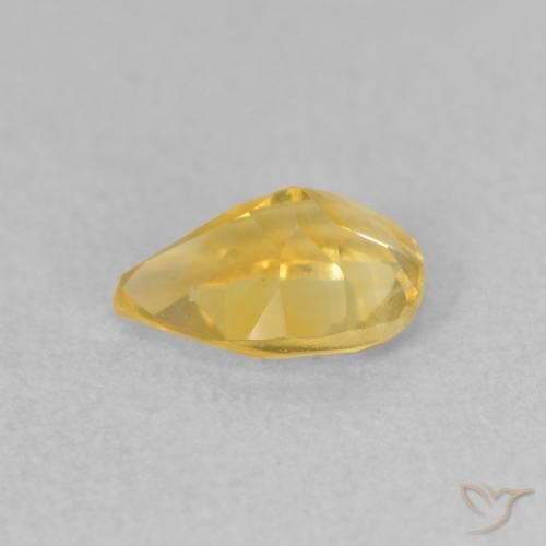 Citrino Arancio dorato naturale da 0.69 ct, Forma a pera, VS