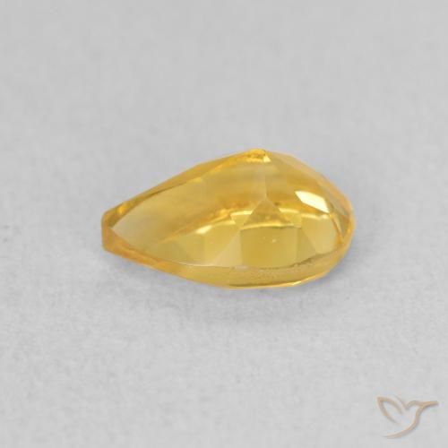 Citrino Dorato naturale da 0.66 ct, Forma a pera, VVS-VS