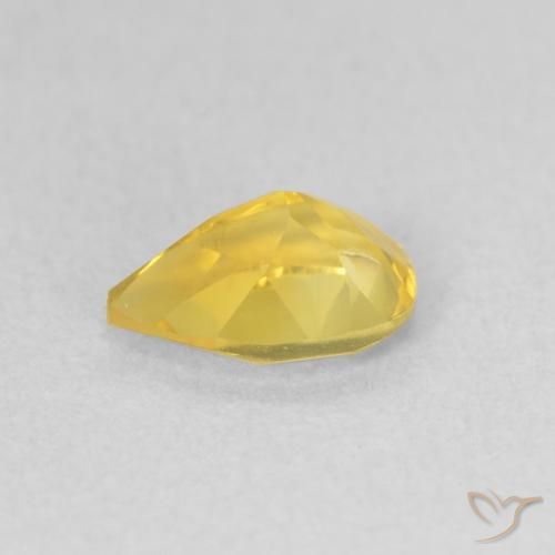 Citrino Dorato medio naturale da 0.65 ct, Forma a pera, VVS-VS