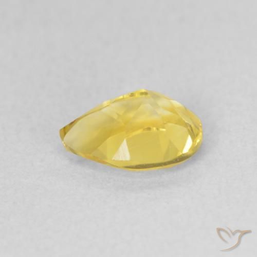 Citrino Oro giallastro naturale da 0.62 ct, Forma a pera, VVS-VS