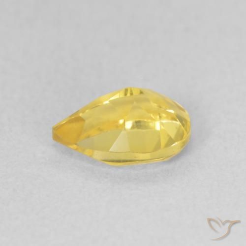 Citrino Dorato medio naturale da 0.69 ct, Forma a pera, VVS-VS