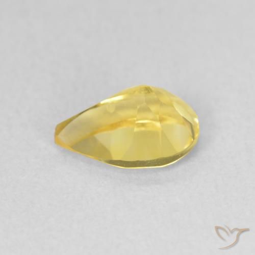 Citrino Giallo Toscana naturale da 0.65 ct, Forma a pera, VVS-VS