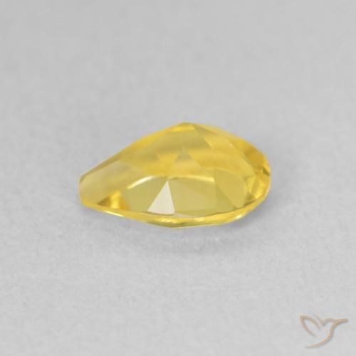 Citrino Arancio dorato naturale da 0.61 ct, Forma a pera, VVS-VS