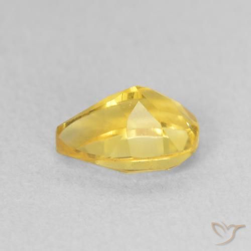 Citrino Arancio dorato naturale da 0.78 ct, Forma a pera, VS