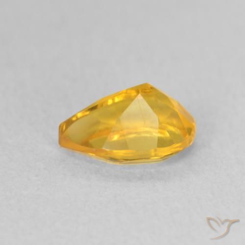 Citrino Dorato medio naturale da 0.71 ct, Forma a pera, VS