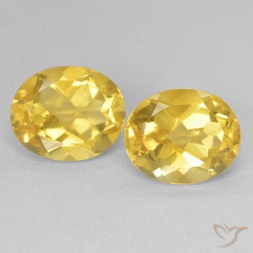6.90ctw Naturale Dorato medio Citrino, Ovale, VVS-VS