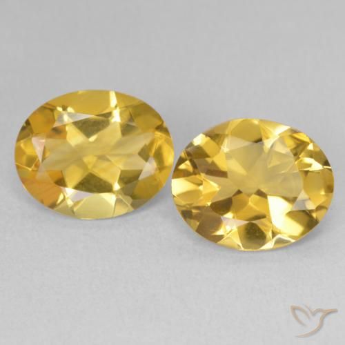 5.60ctw Naturale Dorato Citrino, Ovale, VVS-VS