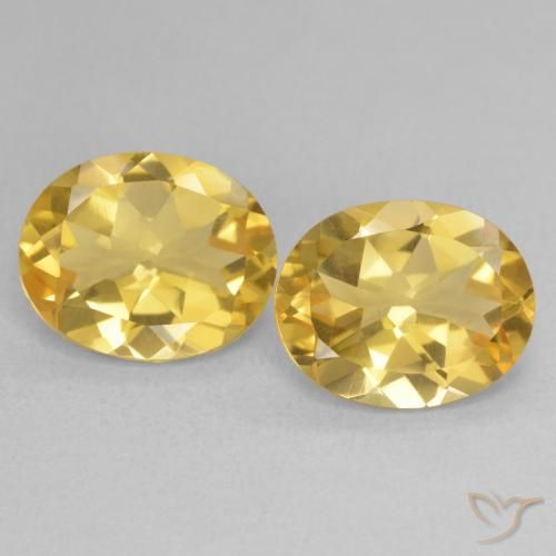 6.41ctw Naturale Arancio dorato Citrino, Ovale, VVS-VS