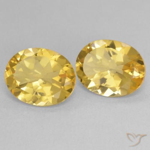 Gemme di Citrino Arancio dorato naturale da 6.41 ct, Ovale, VVS-VS