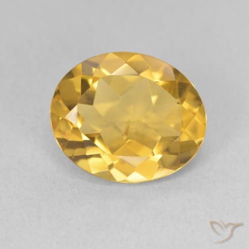 3.31ct Naturale Oro profondo Citrino, Ovale, VS