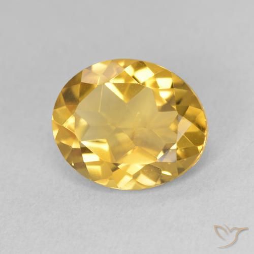 Citrino Oro profondo naturale da 3.31 ct, Ovale, VS