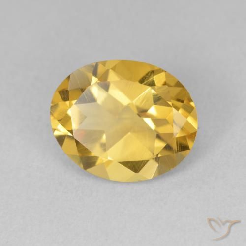 Citrino Dorato naturale da 2.98 ct, Ovale, VS