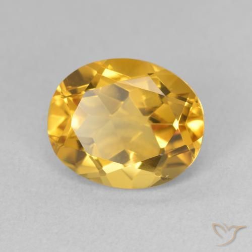 Citrino Dorato naturale da 3.55 ct, Ovale, VS