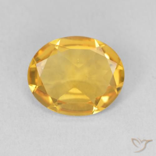 2.57ct Naturale Oro medio Citrino, Ovale, VS