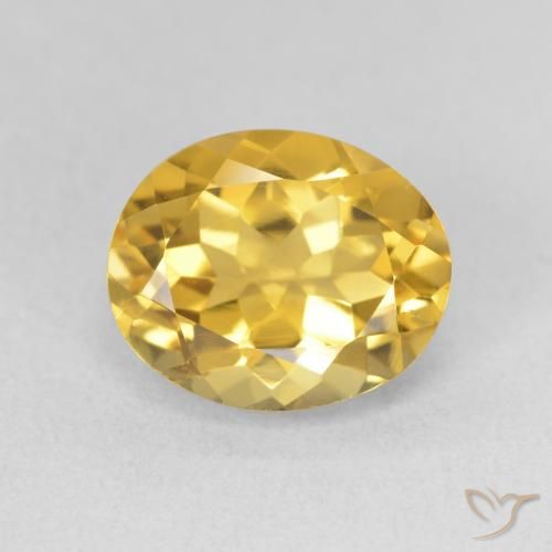 3.51ct Naturale Dorato medio Citrino, Ovale, VS