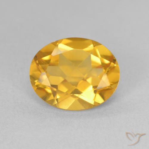 3.26ct Naturale Oro medio Citrino, Ovale, VS