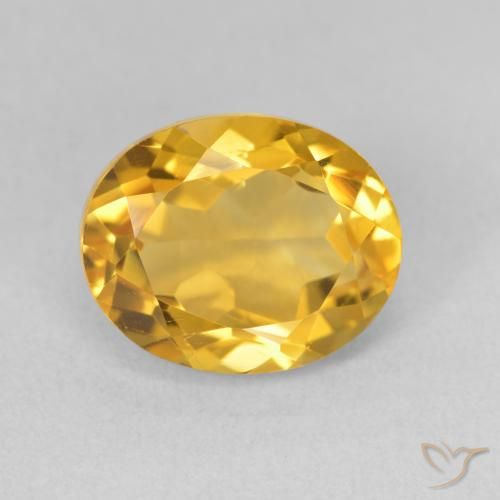 3.87ct Naturale Oro brillante Citrino, Ovale, VS