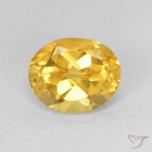3.42ct Naturale Oro brillante Citrino, Ovale, VS