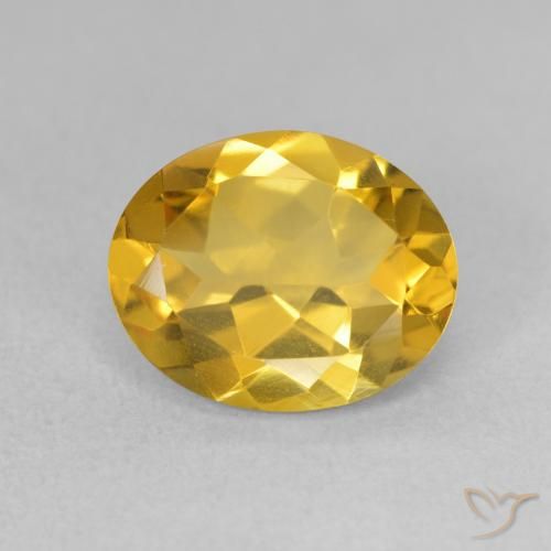 3.08ct Naturale Dorato medio Citrino, Ovale, VVS-VS