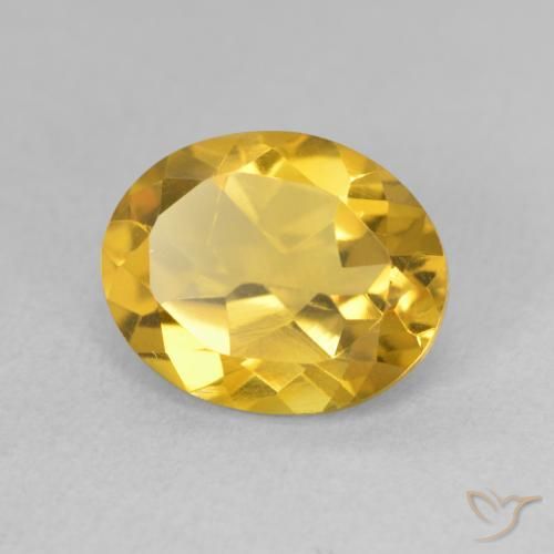 Citrino Dorato medio naturale da 3.08 ct, Ovale, VVS-VS
