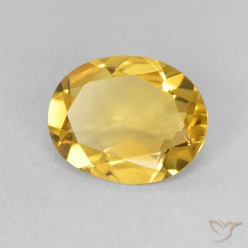 Citrino Arancio dorato naturale da 2.53 ct, Ovale, VVS-VS