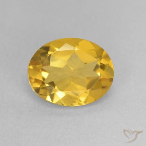 2.44ct Naturale Dorato medio Citrino, Ovale, VVS-VS
