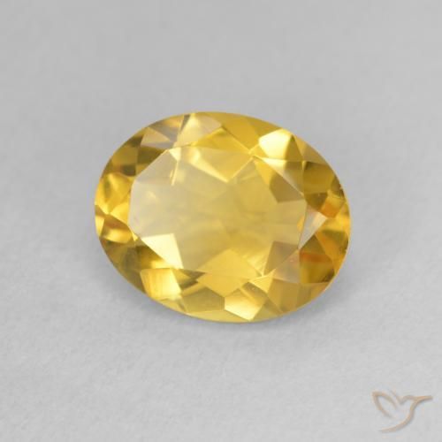 Citrino Dorato medio naturale da 2.44 ct, Ovale, VVS-VS