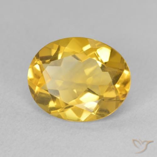 Citrino Arancio dorato naturale da 3.15 ct, Ovale, VVS-VS