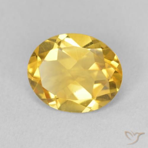 Citrino Dorato medio naturale da 2.95 ct, Ovale, VVS-VS