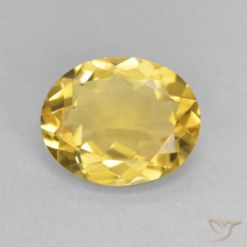 2.94ct Naturale Dorato medio Citrino, Ovale, Traslucido