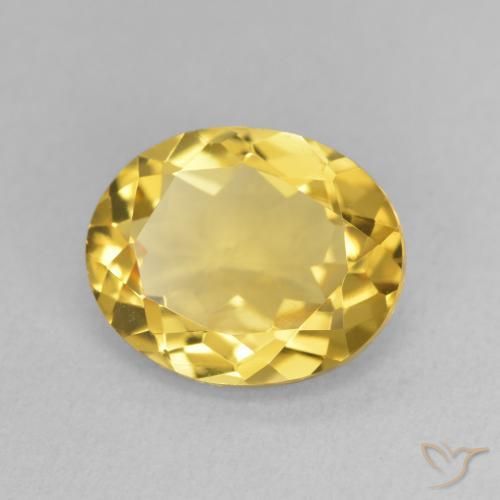 Citrino Dorato medio naturale da 2.94 ct, Ovale, Traslucido