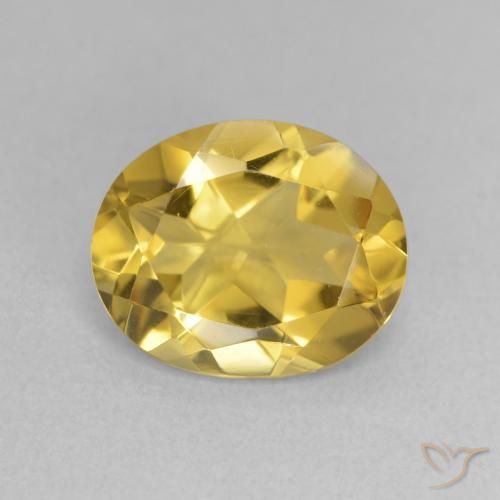 2.95ct Naturale Arancio dorato Citrino, Ovale, Traslucido
