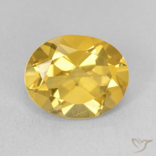 Citrino Arancio dorato naturale da 3.22 ct, Ovale, VS