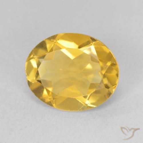 Citrino Dorato medio naturale da 2.85 ct, Ovale, VS