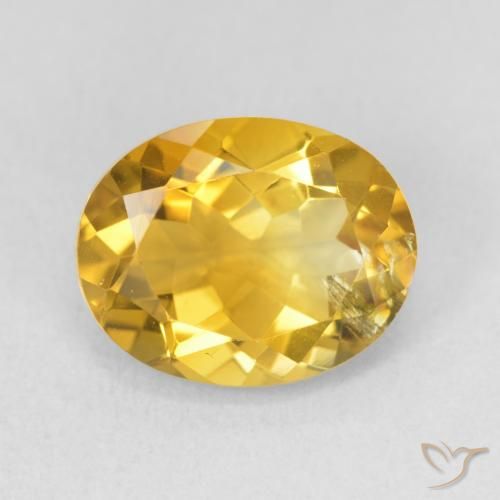 Citrino Dorato naturale da 3.49 ct, Ovale, VS