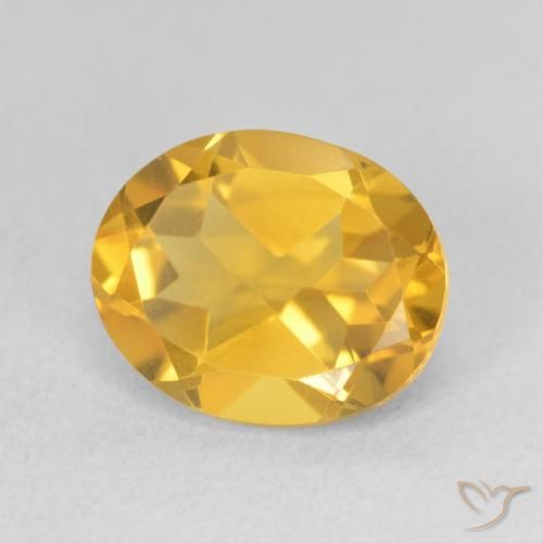 Citrino Arancione-Oro naturale da 3.27 ct, Ovale, VS