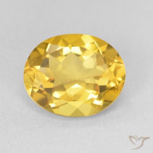 3.10ct Naturale Arancio dorato Citrino, Ovale, VS