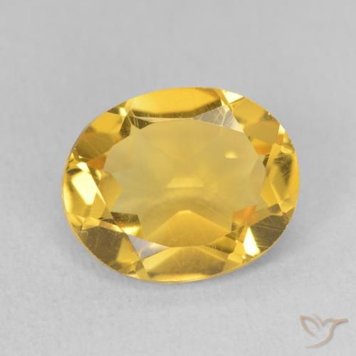 3.29ct Naturale Arancio dorato Citrino, Ovale, VS