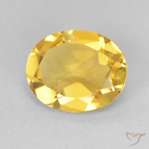 Citrino Arancio dorato naturale da 3.29 ct, Ovale, VS