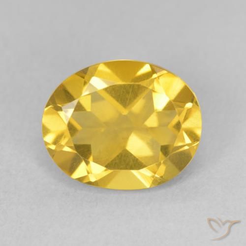3.17ct Naturale Dorato medio Citrino, Ovale, VS