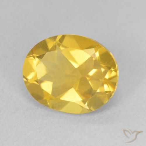 Citrino Dorato medio naturale da 3.17 ct, Ovale, VS