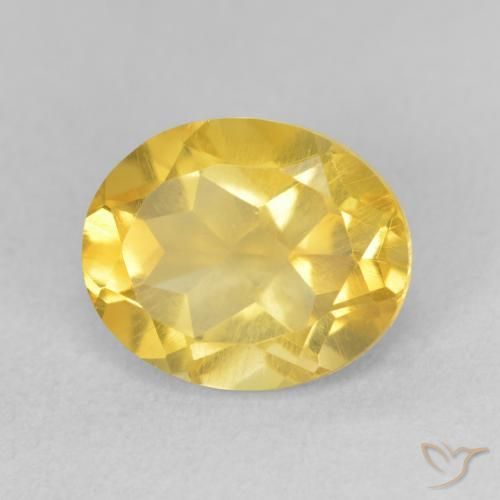 Citrino Dorato medio naturale da 3.26 ct, Ovale, VS