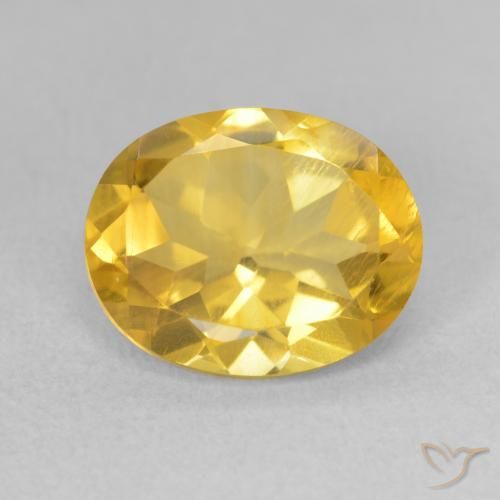3.18ct Naturale Dorato medio Citrino, Ovale, VS
