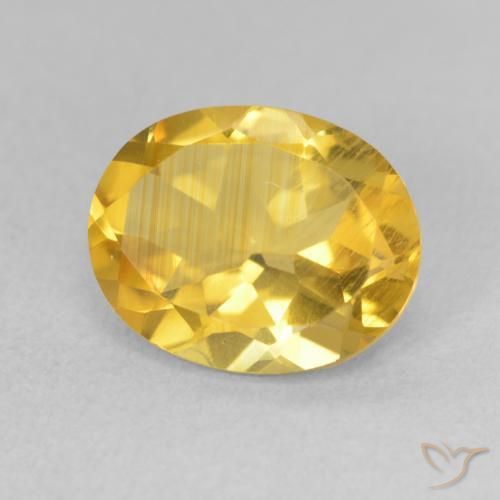 Citrino Dorato medio naturale da 3.18 ct, Ovale, VS