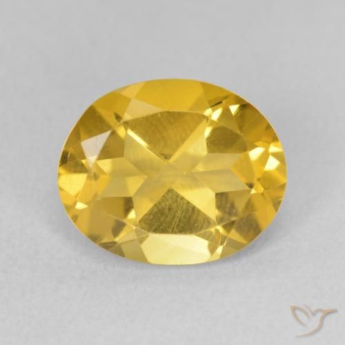 3.07ct Naturale Dorato medio Citrino, Ovale, VS