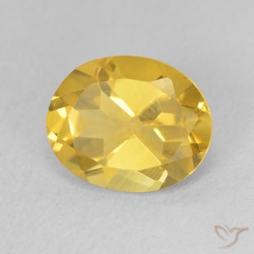 Citrino Dorato medio naturale da 3.07 ct, Ovale, VS