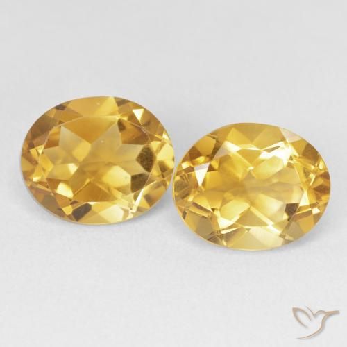 7.07ctw Naturale Oro profondo Citrino, Ovale, VVS-VS
